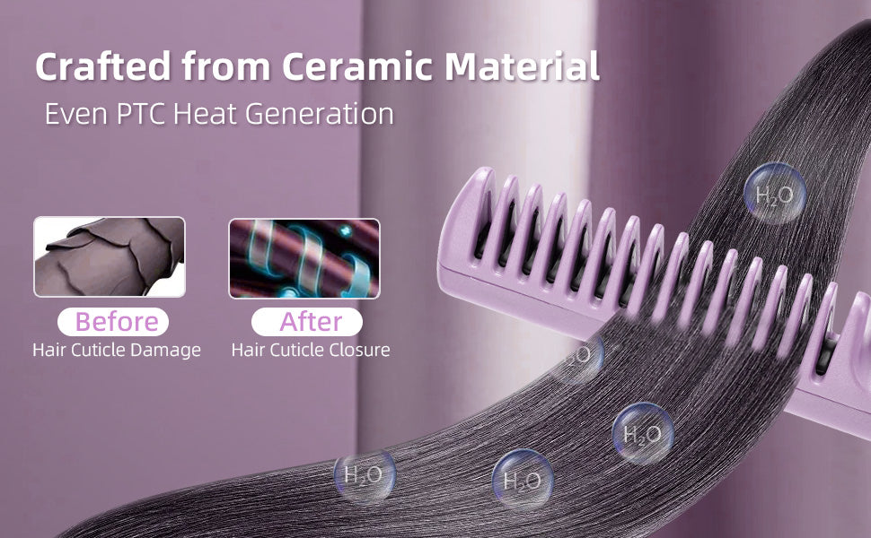 Rechargeable Hot Comb Hair Straightener