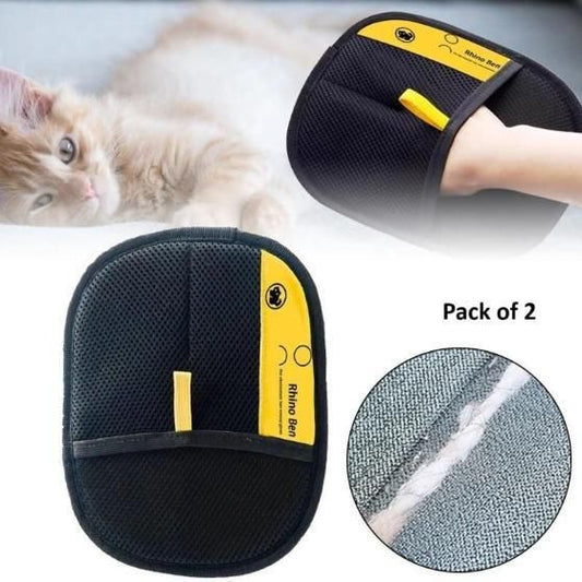 Pet Hair Removal Glove for Grooming & Cleaning  - trendzz